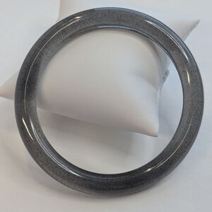 Handmade Smokey Glitter Bangle Bracelet Large